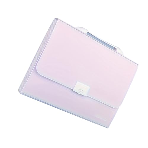 Akkordesische Datei Ordner Dokument Organizer Erweiterbarer Einreichungsmanager Tragbar mit 13 Taschen A4 Organ Bag Papa Bill Quittungs Organizer (PURPLE) von Headerbs