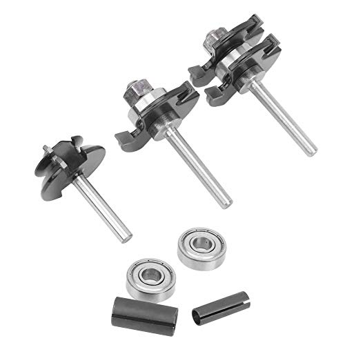 Headerbs 7pcs 1/4 Zoll 45 Grad Lock -Gehrer -Router -Bit -Set -Bohrkit Feste Carbidschneider für Holzbearbeitungsschränke und Kisten von Headerbs