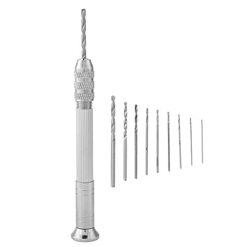 Headerbs Präzision Kleines Hand-Bohrer mit 10 Pcs-Teilen Zum Aufhängen von Schmuck, Leicht zu Ermutigender Handbohrwerkzeug für Handwerksarbeit, Kupfer-Bohrer Headerbs Präzision Kleines Hand-Bohrer mit 10 Pcs-Teilen Zum Aufhängen von Schmuck, Leicht zu Ermutigender Handbohrwerkzeug für Handwerksarbeit, Kupfer-Bohrer von Headerbs