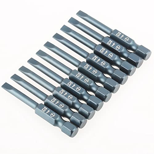 Headerbs Slotted -Schraubendreher mit Magnetkopf für Elektrische Bohrer, 10pcs 1/4inch Hex Shank 50mm Legierungstahlstahl für -Enthusiasten Haltbar eingestellt. Headerbs Slotted -Schraubendreher mit Magnetkopf für Elektrische Bohrer, 10pcs 1/4inch Hex Shank 50mm Legierungstahlstahl für -Enthusiasten Haltbar eingestellt. von Headerbs