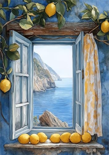 Lemon Tree Paint by Numbers Kits for Adults,Window Painting by Number Kits On Canvas,DIY Craft Art Painting Kit Acrylic Pigment Drawing Paintwork for Gift Home Wall Decor 40x50cm Frameless Lemon Tree Paint by Numbers Kits for Adults,Window Painting by Number Kits On Canvas,DIY Craft Art Painting Kit Acrylic Pigment Drawing Paintwork for Gift Home Wall Decor 40x50cm Frameless von Heaen