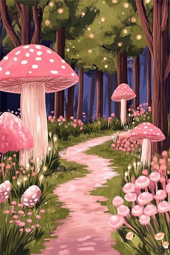 Mushrooms Paint by Numbers Kits for Adults,Road Painting by Number Kits On Canvas,DIY Craft Art Painting Kit Acrylic Pigment Drawing Paintwork for Gift Home Wall Decor 20x30cm Framed Mushrooms Paint by Numbers Kits for Adults,Road Painting by Number Kits On Canvas,DIY Craft Art Painting Kit Acrylic Pigment Drawing Paintwork for Gift Home Wall Decor 20x30cm Framed von Heaen