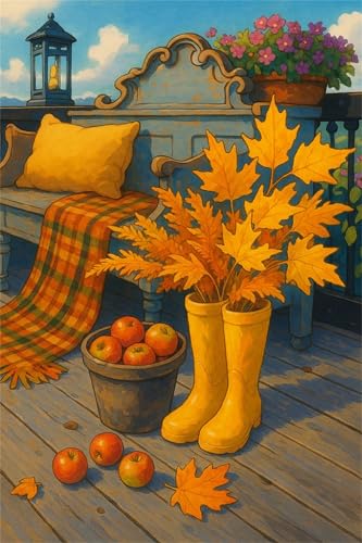 Yellow Shoes Paint by Numbers Kits for Adults,Maple Leaves Painting by Number Kits On Canvas,DIY Craft Art Painting Kit Acrylic Pigment Drawing Paintwork for Gift Home Wall Decor 45x60cm Frameless Yellow Shoes Paint by Numbers Kits for Adults,Maple Leaves Painting by Number Kits On Canvas,DIY Craft Art Painting Kit Acrylic Pigment Drawing Paintwork for Gift Home Wall Decor 45x60cm Frameless von Heaen