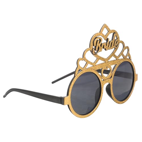 Healeved 1 Paar Brautbrille Gläser Requisiten Abschlussball Brautparty-Sonnenbrille Foto Zu Brillen für Hochzeitsfeiern Brillen für die Brautparty Partybrille Plastik Golden Healeved 1 Paar Brautbrille Gläser Requisiten Abschlussball Brautparty-Sonnenbrille Foto Zu Brillen für Hochzeitsfeiern Brillen für die Brautparty Partybrille Plastik Golden von Healeved