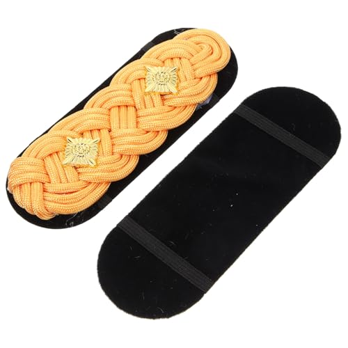 Healeved 1 Paar Golden Geflochtener Schulterstempel Schulterklappen Epauletten Einheitliche Schulterklappen Schulter-arm-dekoration Flecken Uniform Schulterschmuck Schulter Quasten Stoff Healeved 1 Paar Golden Geflochtener Schulterstempel Schulterklappen Epauletten Einheitliche Schulterklappen Schulter-arm-dekoration Flecken Uniform Schulterschmuck Schulter Quasten Stoff von Healeved