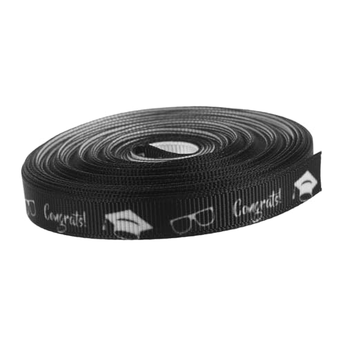 Healeved 1 Rolle Geschenkband Für Abschlusssaison Glückwunschband Graduationsparty Gefälligkeiten Dekoratives Abschlussband Abschluss Zubehör Abschlussbänder Staffelungsband Polyester Black Healeved 1 Rolle Geschenkband Für Abschlusssaison Glückwunschband Graduationsparty Gefälligkeiten Dekoratives Abschlussband Abschluss Zubehör Abschlussbänder Staffelungsband Polyester Black von Healeved