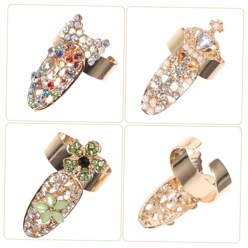 Healeved 10 Stück Teiliges Modische Fingergelenk Ringe mit Strass Verstellbare Punk Accessoires aus Langlebiger Legierung für Damen Vielseitiger Schmuck für Party Club und Alltagsoutfit Healeved 10 Stück Teiliges Modische Fingergelenk Ringe mit Strass Verstellbare Punk Accessoires aus Langlebiger Legierung für Damen Vielseitiger Schmuck für Party Club und Alltagsoutfit von Healeved