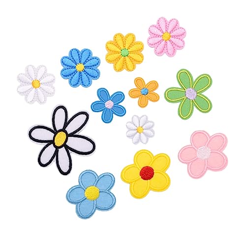 Healeved 12 Stück Sonnenblumen Bügelpatches Bunte Applikationen für Diy Kleidungsreparatur Dekoration von Jeans Jacken und Taschen Zufälliger Stil Healeved 12 Stück Sonnenblumen Bügelpatches Bunte Applikationen für Diy Kleidungsreparatur Dekoration von Jeans Jacken und Taschen Zufälliger Stil von Healeved
