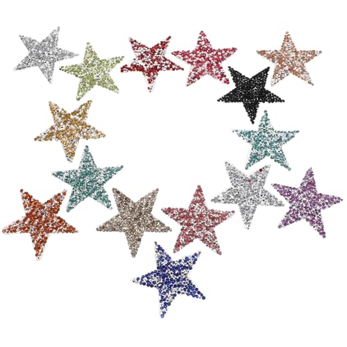 Healeved 15 Stück Bling Star Patches Strass Applikationen Aus Kunstharz Für Schuhe Mützen Kleider Mäntel Hemden Taschen Dekoration DIY Kleidungsreparaturzubehör Healeved 15 Stück Bling Star Patches Strass Applikationen Aus Kunstharz Für Schuhe Mützen Kleider Mäntel Hemden Taschen Dekoration DIY Kleidungsreparaturzubehör von Healeved