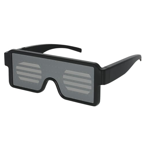 Healeved 1Stück LED Sonnenbrille mit Dynamischem Muster Bunte Leuchtende Partybrille für Bar USB Aufladbar Farben Ergonomisches Design Healeved 1Stück LED Sonnenbrille mit Dynamischem Muster Bunte Leuchtende Partybrille für Bar USB Aufladbar Farben Ergonomisches Design von Healeved