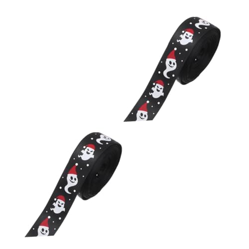 Healeved 2 Rollen Halloween Geschenkband Yards Ripsband Diy Dekorationsband für Halloween Schleifenband für Basteln und Breit für Kreative Projekte Healeved 2 Rollen Halloween Geschenkband Yards Ripsband Diy Dekorationsband für Halloween Schleifenband für Basteln und Breit für Kreative Projekte von Healeved