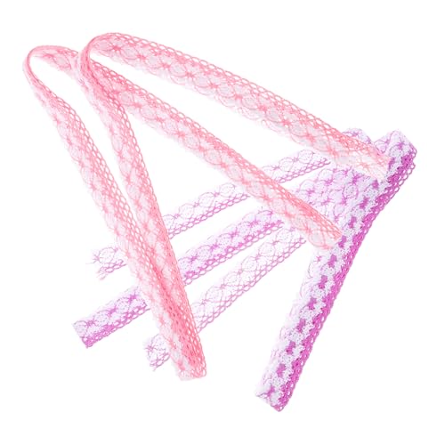 Healeved 2 Stück Accessoires aus Spitze Spitzenbesatz für Party Grenze Stirnband deko Spitzenstoff Spitzenband Stickband Spitzenbänder zum Basteln Bandstickerei Baumwolle von Healeved