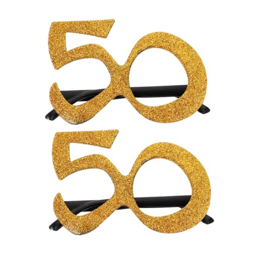 Healeved 2 Stück Glitzernde Geburtstagsbrillen in Zahlenform, Neuheit Brillen Zum 50. Geburtstag, Photo Booth Requisiten Für Geburtstag, Hochzeit, Jahrestag, Zubehör Healeved 2 Stück Glitzernde Geburtstagsbrillen in Zahlenform, Neuheit Brillen Zum 50. Geburtstag, Photo Booth Requisiten Für Geburtstag, Hochzeit, Jahrestag, Zubehör von Healeved