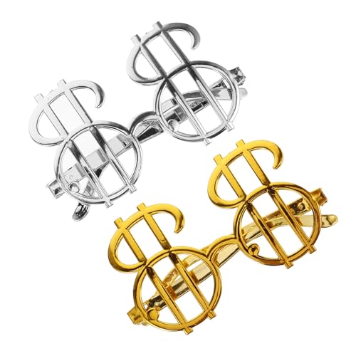 Healeved 2 Stück Partybrillen Elektrische Goldmünz-design Eyewear Sichere Glatte Oberfläche Bequem Tragbar für Altersgruppen als Partyrequisiten und Dekoration bei Feierlichkeiten Healeved 2 Stück Partybrillen Elektrische Goldmünz-design Eyewear Sichere Glatte Oberfläche Bequem Tragbar für Altersgruppen als Partyrequisiten und Dekoration bei Feierlichkeiten von Healeved