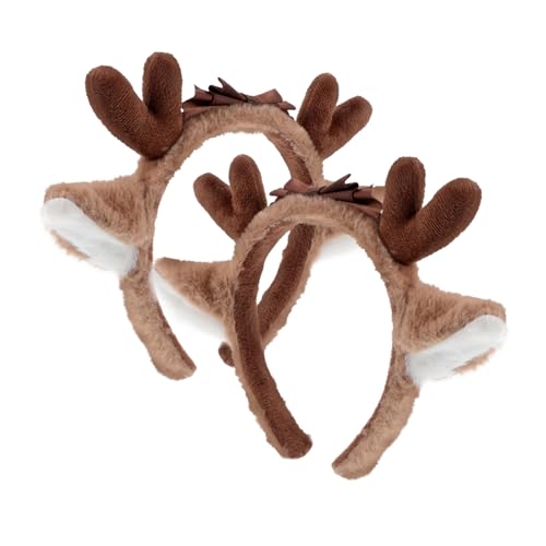 Healeved 2 Stück Stirnband Haarschmuck Rentier-Geweih-Stirnband für Damen Cosplay Kopfschmuck Karikatur Kind Ohr Rentierkostüm Damen Rentierkostüm für Erwachsene Plüschstoff Healeved 2 Stück Stirnband Haarschmuck Rentier-Geweih-Stirnband für Damen Cosplay Kopfschmuck Karikatur Kind Ohr Rentierkostüm Damen Rentierkostüm für Erwachsene Plüschstoff von Healeved