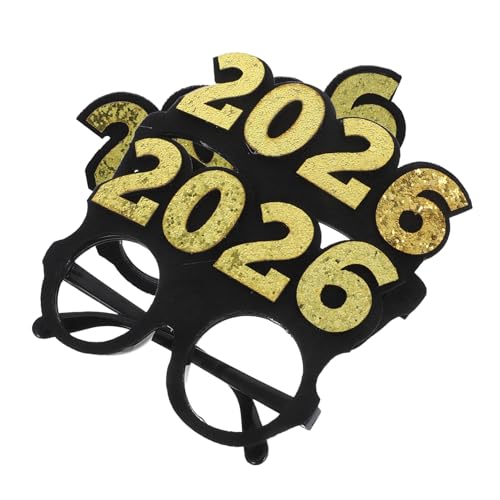 Healeved 2 Stück Teiliges Silvesterbrillen Glitzereffekt Partybrillen aus Robustem Pc-material Auffällige Zahlen-designs für Silvester Abschlussfeiern und Festliche Events Healeved 2 Stück Teiliges Silvesterbrillen Glitzereffekt Partybrillen aus Robustem Pc-material Auffällige Zahlen-designs für Silvester Abschlussfeiern und Festliche Events von Healeved