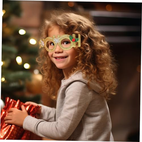 Healeved 2 Stück Weihnachtliche Dekorationsbrillen Funky Partybrillen Gold und Rot für Erwachsene und Sichere Langlebige Foto Requisiten für Xmas Feier und Festliche Accessoires Healeved 2 Stück Weihnachtliche Dekorationsbrillen Funky Partybrillen Gold und Rot für Erwachsene und Sichere Langlebige Foto Requisiten für Xmas Feier und Festliche Accessoires von Healeved