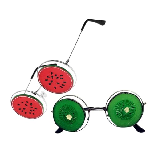 Healeved 2 Stücke Runde Obst Gläser Neuheit Sonnenbrille Für Party Dekorationen Kostüm Gläser Foto Prop von Healeved