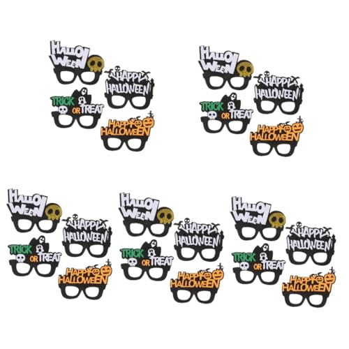 Healeved 20 Stck. Teiliges Leuchtender Halloween Brillen mit LED Party Brille für Kostümpartys und Familienfeiern Einzigartiges Accessoire für Halloween Dekorationen von Healeved