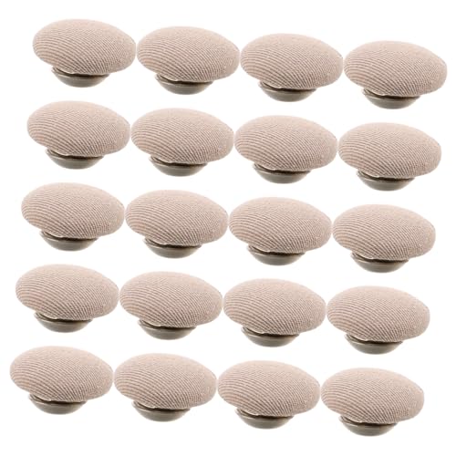 Healeved 20 Stück Baseball Cap Knöpfe Khaki Stoffbezogene No Sew Snap Buttons für Hut Reparatur Dekorative Langlebige Runde Metallknöpfe für Mützen Jeans Blusen Einfache Montage Healeved 20 Stück Baseball Cap Knöpfe Khaki Stoffbezogene No Sew Snap Buttons für Hut Reparatur Dekorative Langlebige Runde Metallknöpfe für Mützen Jeans Blusen Einfache Montage von Healeved