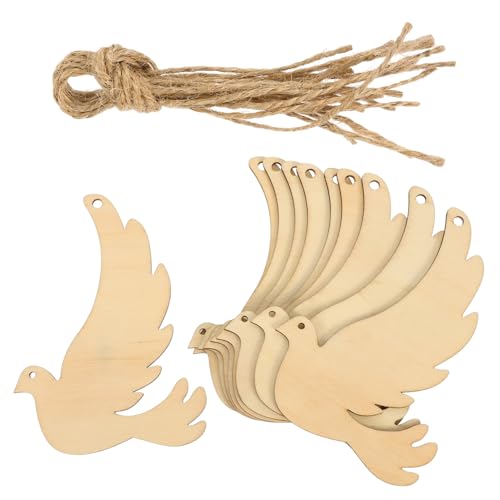 Healeved 20 Stück Holzscheiben für Diy Vogelhandwerk Unbehandelte Holzstücke zur Valentinstagsdekoration für Kreative Bastelprojekte und Anlässe von Healeved