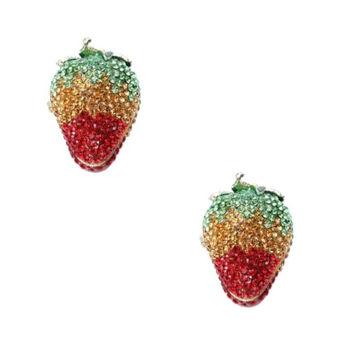 Healeved 2Er-Packung Erdbeer-Schmuckkästchen rosa Aufbewahrung mit Erdbeerdekor Erdbeere erdbeer schmuckschatulle Schmuckaufbewahrungshalter Legierung Green Healeved 2Er-Packung Erdbeer-Schmuckkästchen rosa Aufbewahrung mit Erdbeerdekor Erdbeere erdbeer schmuckschatulle Schmuckaufbewahrungshalter Legierung Green von Healeved
