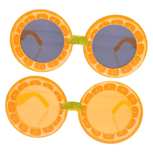 Healeved 2Stücke Lustige Zitronen Orangen Designs für Sommerstrandpartys Kreative Foto Requisiten für Ihre Hawaiianische Luau Feier von Healeved