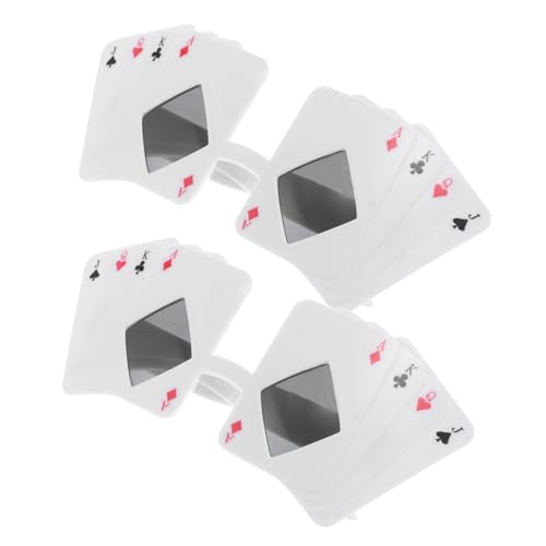 Healeved 2stücke Poker-themen-sonnenbrillen Witzige Brillen Für Partys Karneval Kostüme Lustige Accessoires Für Geburtstagsfeiern Und Maskeraden Einzigartige Spielkarten-designs von Healeved