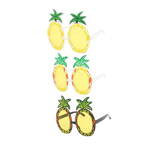 Healeved 3 Stück Ananas Gläser karneval brille Glas hawaiianisch Ananasbrille Brille Stütze Partyglas lustige Brille Healeved 3 Stück Ananas Gläser karneval brille Glas hawaiianisch Ananasbrille Brille Stütze Partyglas lustige Brille von Healeved