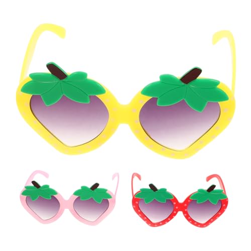 Healeved 3 Stück Sonnenbrillen Erdbeerform Bunte Früchte Langlebig Geeignet für Tropische Partys Karneval Halloween und Outdoor Aktivitäten Inspiriert Naturentdeckung bei Kleinkindern Healeved 3 Stück Sonnenbrillen Erdbeerform Bunte Früchte Langlebig Geeignet für Tropische Partys Karneval Halloween und Outdoor Aktivitäten Inspiriert Naturentdeckung bei Kleinkindern von Healeved