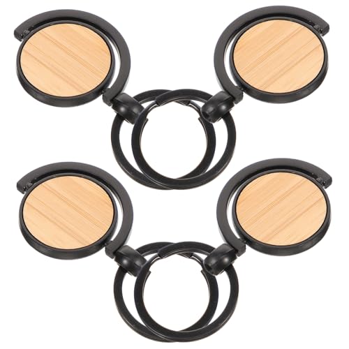 Healeved 4 Stück Holz Schlüsselanhänger Rohlinge DIY Blanko Anhänger Holz für Basteln Personalisierung Dekoration für Kreative Anlässe Healeved 4 Stück Holz Schlüsselanhänger Rohlinge DIY Blanko Anhänger Holz für Basteln Personalisierung Dekoration für Kreative Anlässe von Healeved
