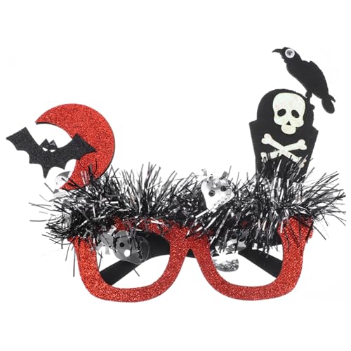 Healeved 4 Stück Lustige Halloween Party Brillen Rahmen mit Skelett Design Spaßige Foto Requisiten für Frauen und Erwachsene Originelle Verkleidungsbrille für Halloween Feier und Kostümspaß Healeved 4 Stück Lustige Halloween Party Brillen Rahmen mit Skelett Design Spaßige Foto Requisiten für Frauen und Erwachsene Originelle Verkleidungsbrille für Halloween Feier und Kostümspaß von Healeved
