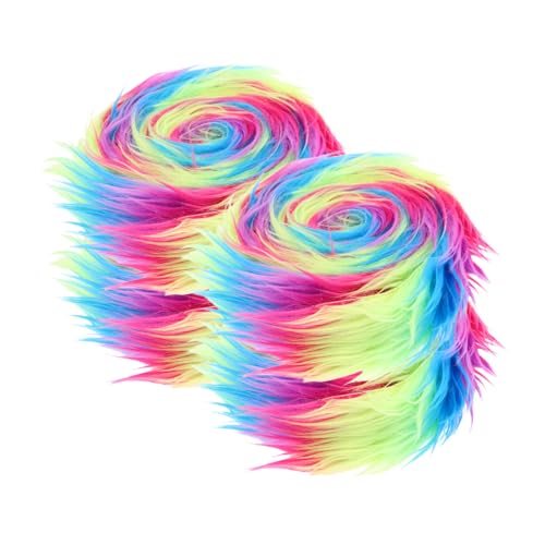 Healeved 4 Stück Teiliges Waschbarer Weicher Shaggy Faux Fur Stoffstreifen Flauschige Vorgefertigte Regenbogen Patches Vielseitig für DIY Masken Gnom Stuhlbezüge Sitzpolster Bastelbedarf Healeved 4 Stück Teiliges Waschbarer Weicher Shaggy Faux Fur Stoffstreifen Flauschige Vorgefertigte Regenbogen Patches Vielseitig für DIY Masken Gnom Stuhlbezüge Sitzpolster Bastelbedarf von Healeved