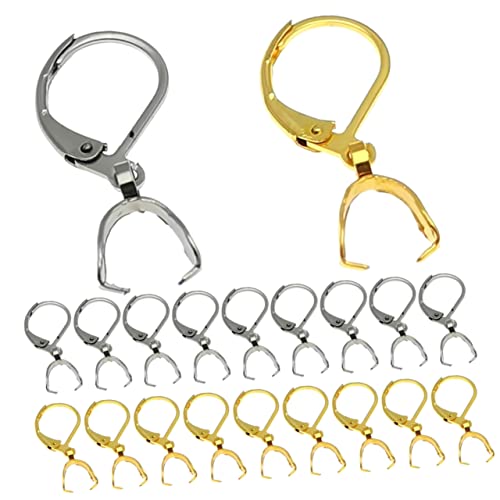 Healeved 40 Stück Ohrhaken mit Karabinerverschluss für Ohrringe Schmuckherstellung DIY Zubehör für Ketten Armbänder Langlebig Leicht Goldfarbe Healeved 40 Stück Ohrhaken mit Karabinerverschluss für Ohrringe Schmuckherstellung DIY Zubehör für Ketten Armbänder Langlebig Leicht Goldfarbe von Healeved