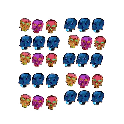 Healeved 40 Stück Strass abc wickeltasche säckchen gürteltasche Nagelkristall nail decoration Party Erwachsene gotischer Nagel aufkleber Nail-Art- Nagel-Strass-Kit Glas Blue von Healeved