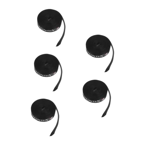 Healeved 5 Rollen Halloween Geschenkband für Diy Schleifen und Geschenkverpackungen Yards für Kreative Halloween Dekorationen und Bastelprojekte Band Healeved 5 Rollen Halloween Geschenkband für Diy Schleifen und Geschenkverpackungen Yards für Kreative Halloween Dekorationen und Bastelprojekte Band von Healeved