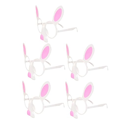 Healeved 5 Stück Lustige Brillen im Hasen Design Kreative Partybrille für Fotos und Dekoration für Feiern und Kindergeburtstag Robuste und Bequeme Eyewear Healeved 5 Stück Lustige Brillen im Hasen Design Kreative Partybrille für Fotos und Dekoration für Feiern und Kindergeburtstag Robuste und Bequeme Eyewear von Healeved