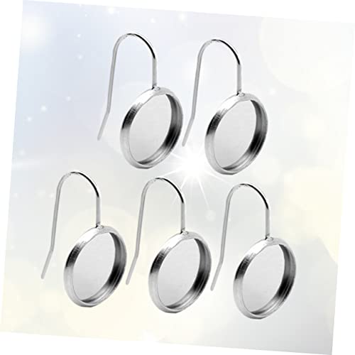 Healeved 50 Stück Silber Ohrring Untersetzer mit Bezel für Schmuckherstellung und Diy Bastelprojekte für Kreative Designs und Persönliche Schmuckstücke von Healeved