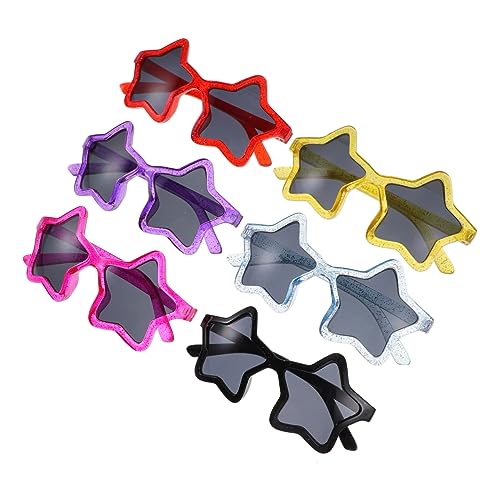 Healeved 6 Stück Cartoon -Sonnenbrille Neon-Party-Sonnenbrille Junggesellin Partybrille Schüttgut Bulk-Sonnenbrille für LED sternförmige brille Ausgefallene Brille Healeved 6 Stück Cartoon -Sonnenbrille Neon-Party-Sonnenbrille Junggesellin Partybrille Schüttgut Bulk-Sonnenbrille für LED sternförmige brille Ausgefallene Brille von Healeved
