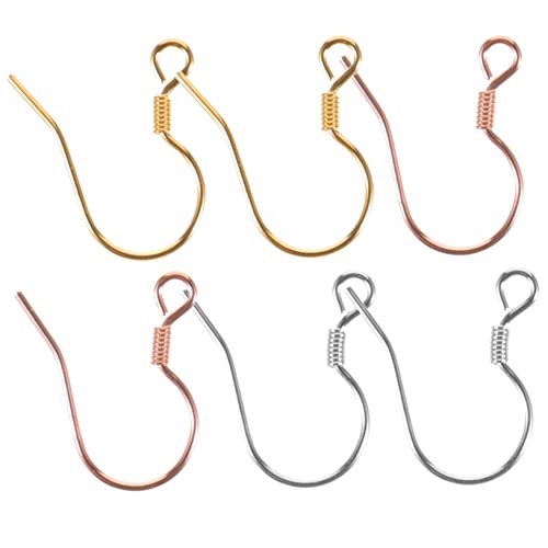 Healeved 6Stücke Ohrringhaken Echtem Silber Dekorative DIY Ohrring Zubehör für Herstellung von Ohrschmuck Roségold Ergonomisch Leicht für Komfortable Healeved 6Stücke Ohrringhaken Echtem Silber Dekorative DIY Ohrring Zubehör für Herstellung von Ohrschmuck Roségold Ergonomisch Leicht für Komfortable von Healeved