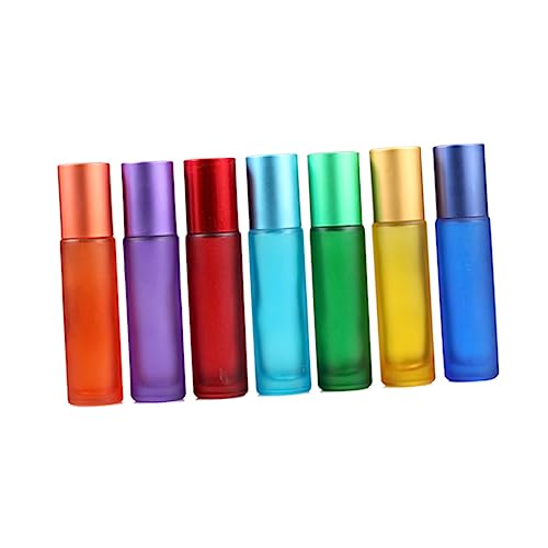 Healeved 7Stücke Mattierte Parfümflaschen aus Glasflaschen für Ätherische Öle Duftöle Praktische Nachfüllflaschen für Unterwegs mit Glattem Rollkugel Design Healeved 7Stücke Mattierte Parfümflaschen aus Glasflaschen für Ätherische Öle Duftöle Praktische Nachfüllflaschen für Unterwegs mit Glattem Rollkugel Design von Healeved