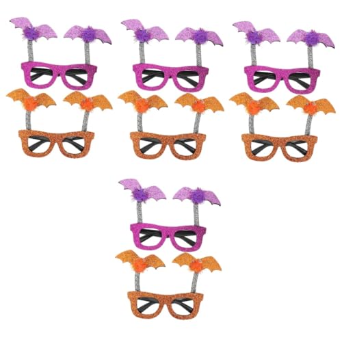 Healeved 8 Stück Halloween Bat Glasses Frames Lustige Cosplay Requisiten für Halloween Party Orange und für Fotos und Kostüme Healeved 8 Stück Halloween Bat Glasses Frames Lustige Cosplay Requisiten für Halloween Party Orange und für Fotos und Kostüme von Healeved