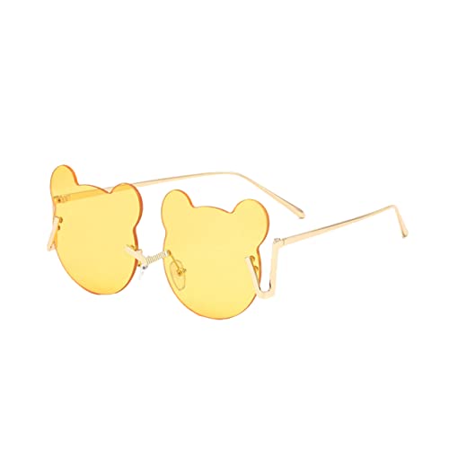 Healeved Bären Sonnenbrille Wanted Reward Party Sonnenbrille Damen Sonnenbrille Randlos Trendy Shaped Brillen Sonnenbrillen Für Sonnenbrillen Partybrille Bärenbrille Gelb Healeved Bären Sonnenbrille Wanted Reward Party Sonnenbrille Damen Sonnenbrille Randlos Trendy Shaped Brillen Sonnenbrillen Für Sonnenbrillen Partybrille Bärenbrille Gelb von Healeved