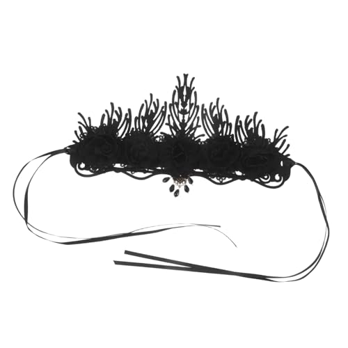 Healeved Barock Vintage Gothic Haarkranz mit Handgefertigten Schmucksteinen Leichtes Komfortables Stirnband für Hochzeit Maskerade Halloween Cosplay und Festliche Events Healeved Barock Vintage Gothic Haarkranz mit Handgefertigten Schmucksteinen Leichtes Komfortables Stirnband für Hochzeit Maskerade Halloween Cosplay und Festliche Events von Healeved