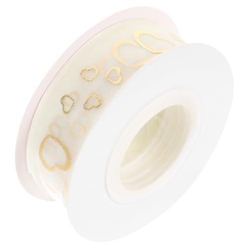 Healeved Dekoratives Geschenkband Breit Lang Vielseitiges Satinband mit Goldener Prägung Leicht Zuschneidbar für Geschenkverpackung DIY Schleifen und Partydekoration Healeved Dekoratives Geschenkband Breit Lang Vielseitiges Satinband mit Goldener Prägung Leicht Zuschneidbar für Geschenkverpackung DIY Schleifen und Partydekoration von Healeved