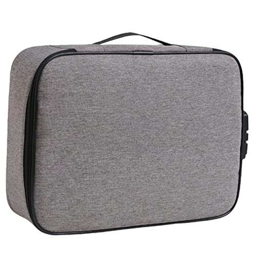 Healeved Dokumentensperrtasche mit Großem Fassungsvermögen Mehrlagige Organizer Dokumentenmappe mit Kombinationsschloss für Sichere Aufbewahrung von Reiseunterlagen Pässen Zertifikaten Healeved Dokumentensperrtasche mit Großem Fassungsvermögen Mehrlagige Organizer Dokumentenmappe mit Kombinationsschloss für Sichere Aufbewahrung von Reiseunterlagen Pässen Zertifikaten von Healeved