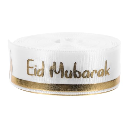Healeved Fite Decorative Ribbon Geschenkverpackungsbänder Band Für Die Kranzherstellung Eid Liefert Feier Liefert Dekoratives Verpackungsband Urlaubsband Handwerkliches Polyester Weiß von Healeved