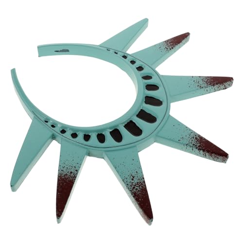 Healeved Freiheitsstatue Stirnband Pu-krone Kopfstück für Halloween Kostüm Cosplay Flagge York Party Zubehör Komfortabel und Sicher Sitzend Healeved Freiheitsstatue Stirnband Pu-krone Kopfstück für Halloween Kostüm Cosplay Flagge York Party Zubehör Komfortabel und Sicher Sitzend von Healeved