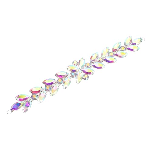 Healeved Glitzernde Strass Applikation Pferdeaugen Design Dekoratives DIY Patch für Hochzeitskleider Gürtel Schuhe Handtaschen Schmuck Zubehör von Healeved