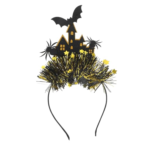 Healeved Halloween Haarreif Bat Castle mit Spinnen Deko Leichter Filz Haarreif für Karneval Cosplay Fasching Dekoratives Party Accessoire für Damen und Mädchen Healeved Halloween Haarreif Bat Castle mit Spinnen Deko Leichter Filz Haarreif für Karneval Cosplay Fasching Dekoratives Party Accessoire für Damen und Mädchen von Healeved